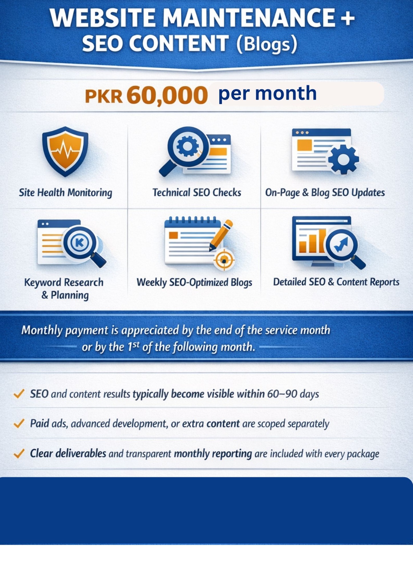 Maintenance + SEO Content